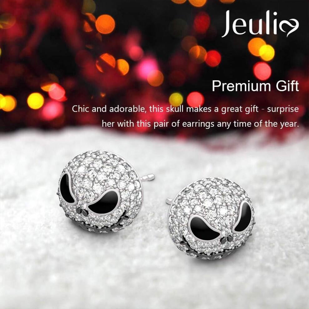 1.5 Carat Nightmare Earrings Stud Earrings For Women Men Diamond Earrings Halloween Jewelry Romantic Jewelry Gift - Image 7