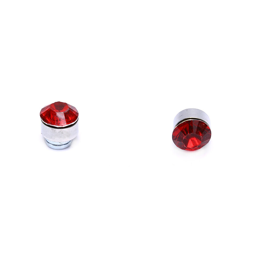 24Pcs/Set Unisex Stainless Steel Round Magnetic Non-Piercing Clip On Stud Earrings Crystal Round Ear Stud - Image 5