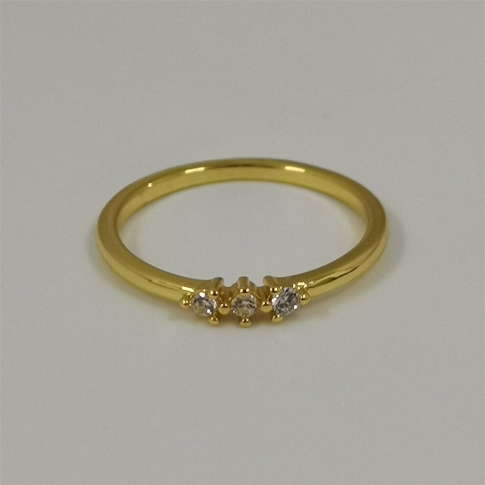 (50) pandora era gold lab-grown diamond stone ring - Image 2