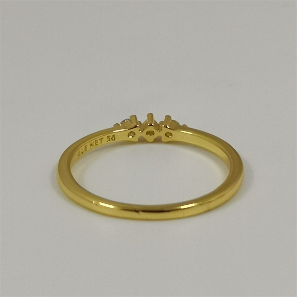 (50) pandora era gold lab-grown diamond stone ring - Image 3