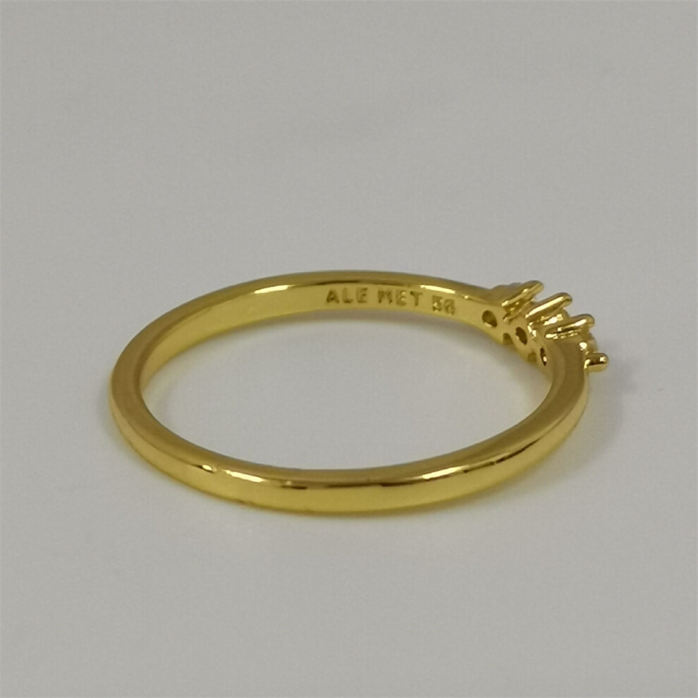 (50) pandora era gold lab-grown diamond stone ring - Image 4