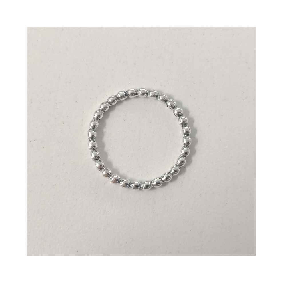 (50) Pandora Silver Bubble Beaded Stacking - Image 4