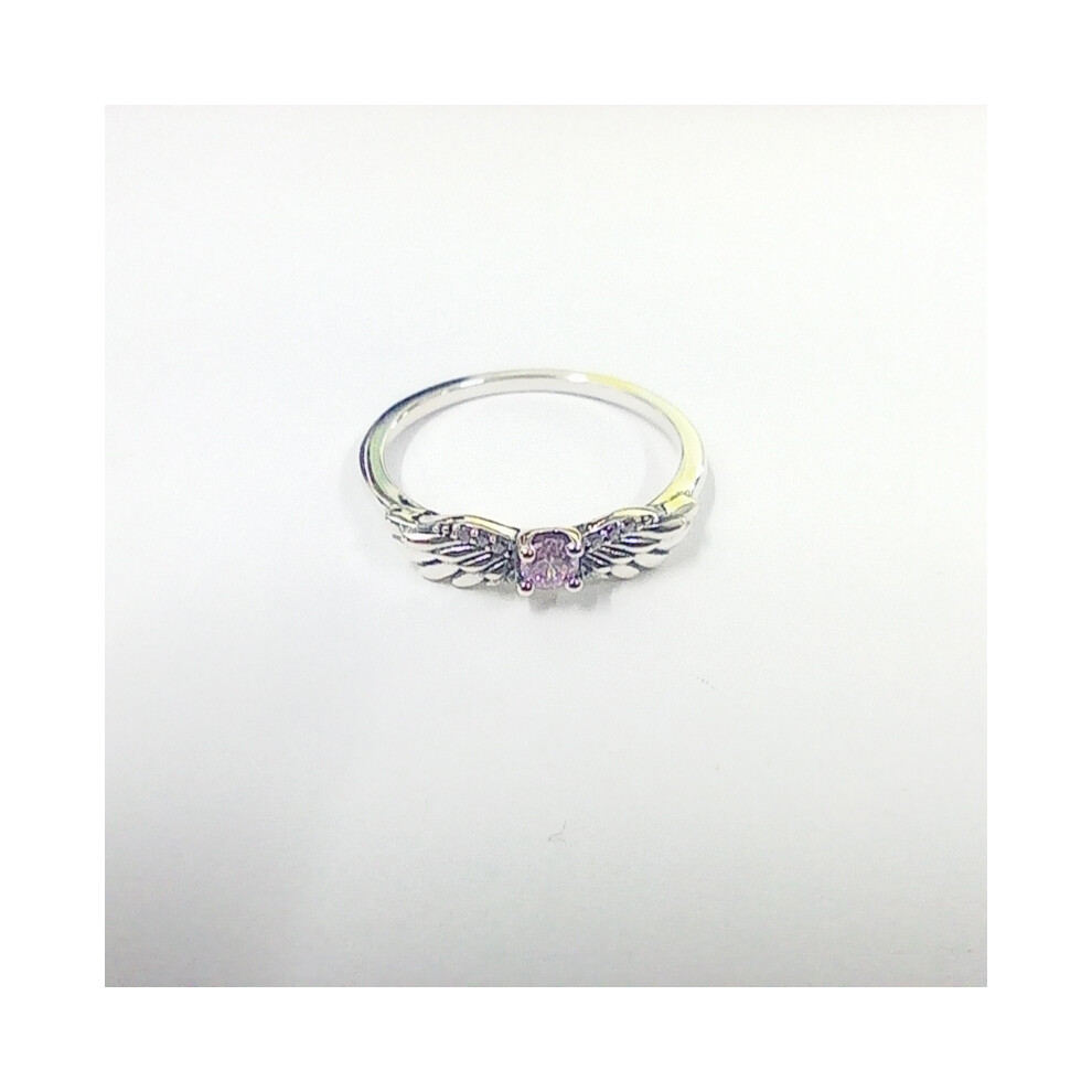 (50) PANDORA Sparkling Angel Wings Ring S925 ALE