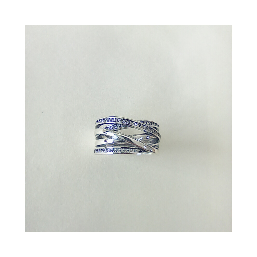 (52) New Pandora Entwining Silver Ring - Image 4