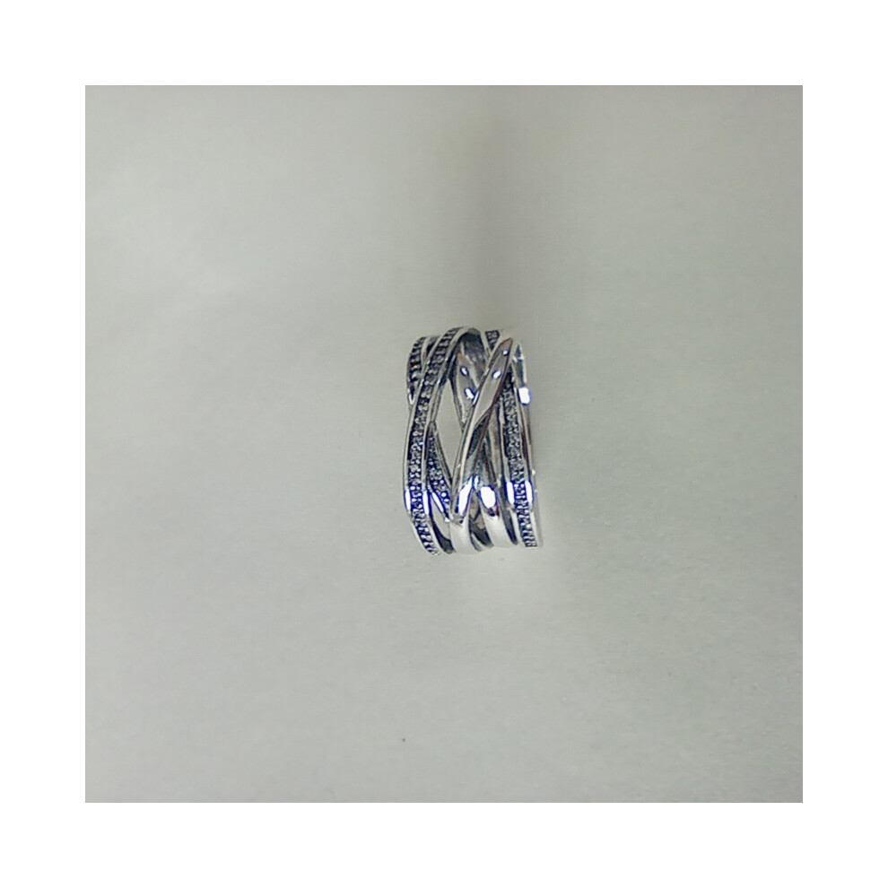 (52) New Pandora Entwining Silver Ring
