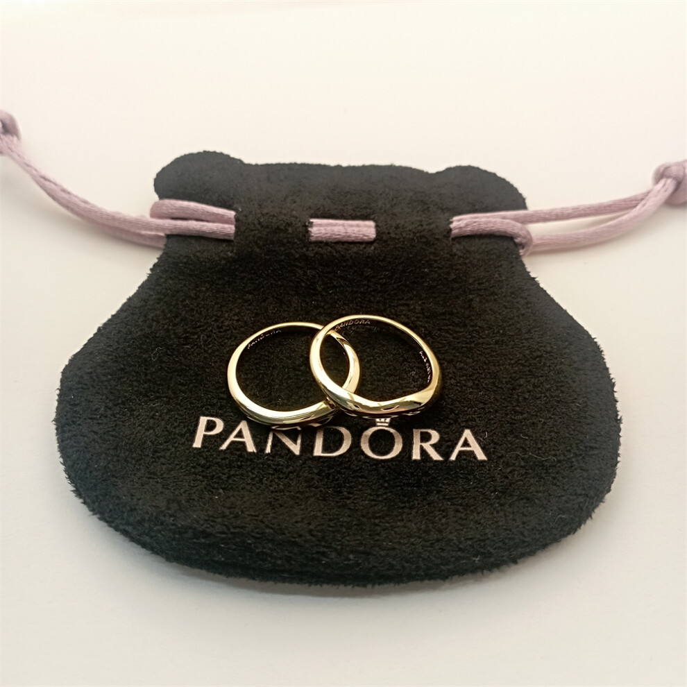 (52) PANDORA ESSENCE Organically Shaped Stacking Rings - Image 5