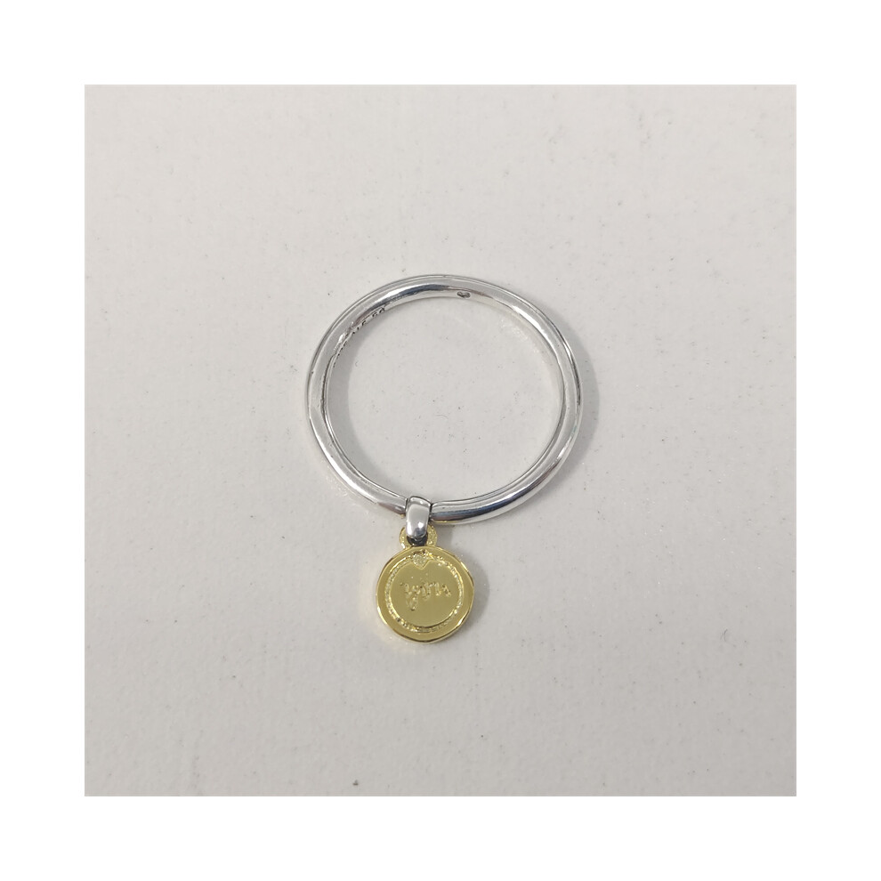 (52) Pandora ring Loved Script Madallion Ring - Image 3