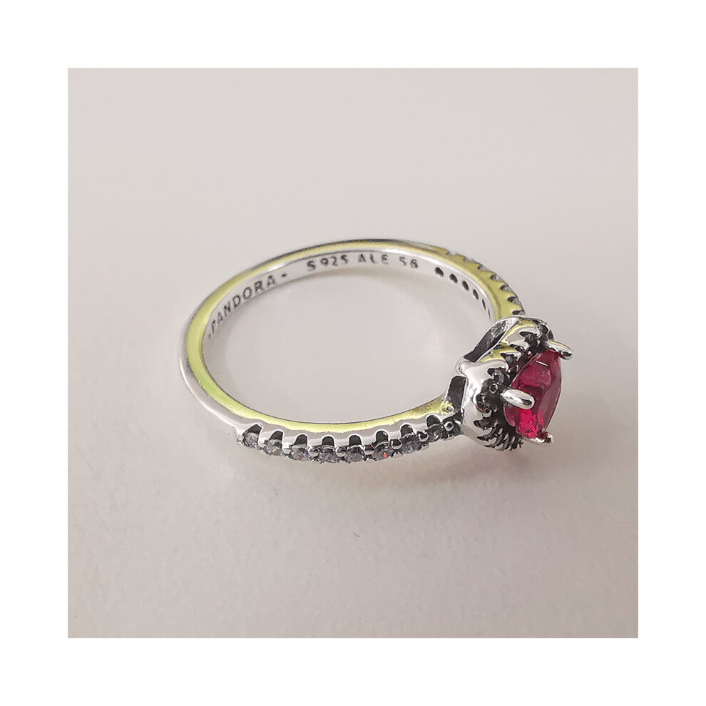 (54) ale s925 genuine pandora elevated red heart ring - Image 4