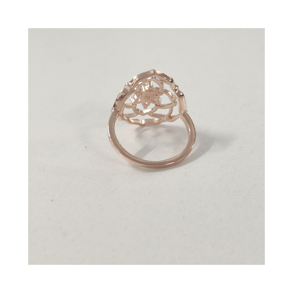 (56) Pandora rose petals statement ring ale met - Image 3