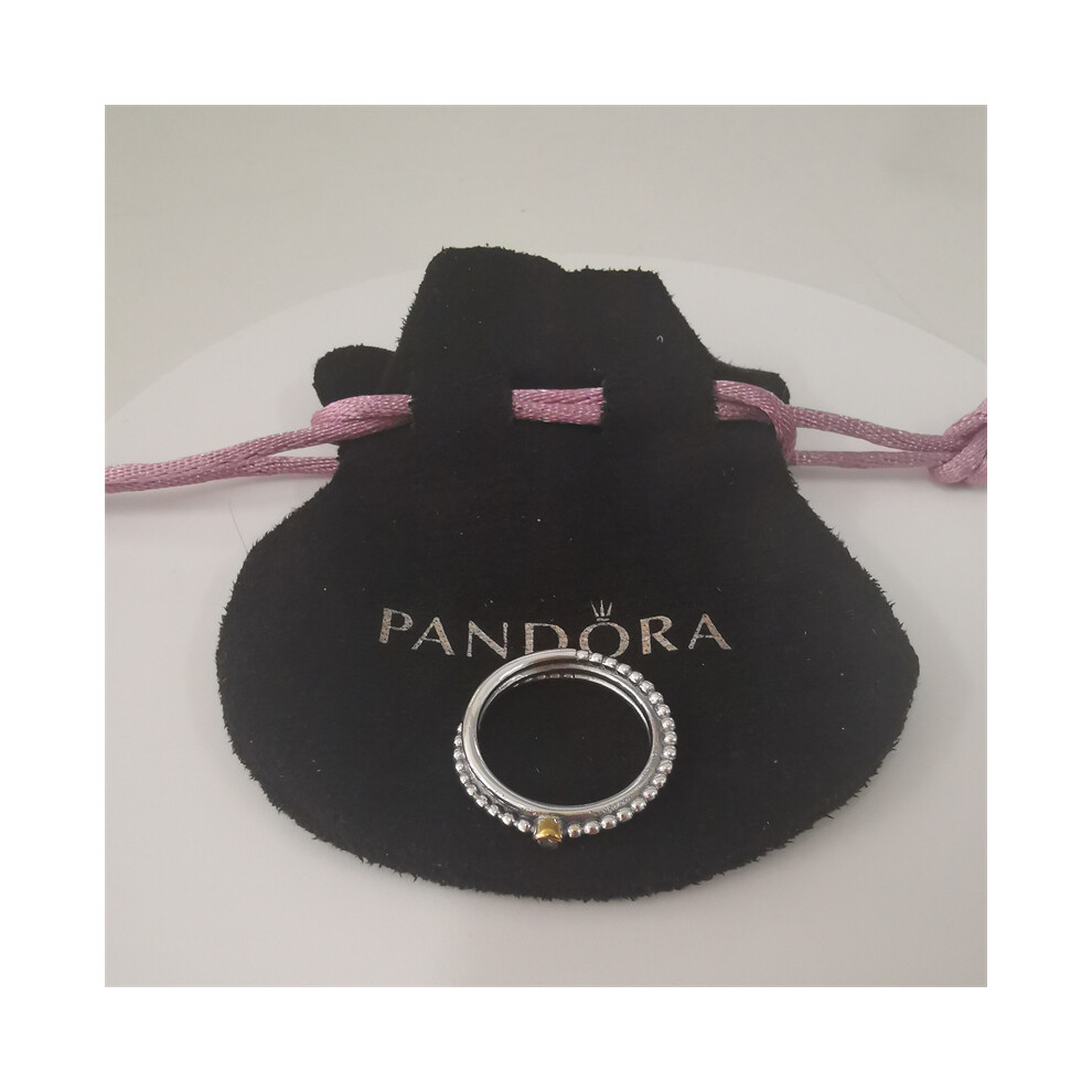 (56) Pandora S925 Silver Rising Star Ring Diamond - Image 5