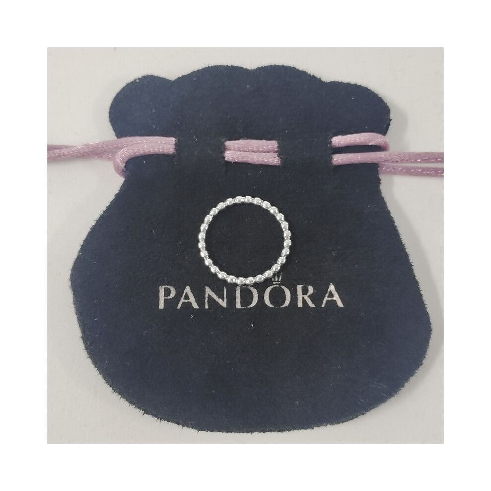 (56) Pandora Silver Bubble Beaded Stacking - Image 5