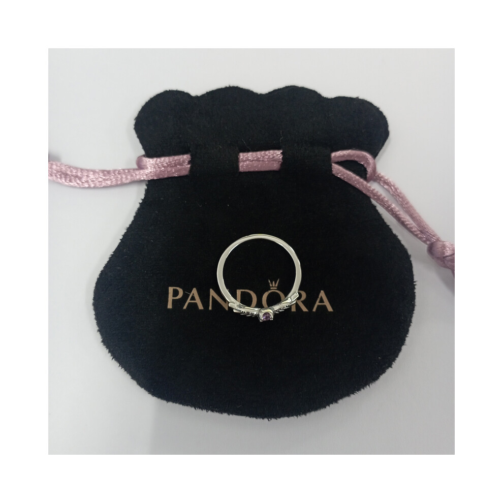 (56) PANDORA Sparkling Angel Wings Ring S925 ALE - Image 5