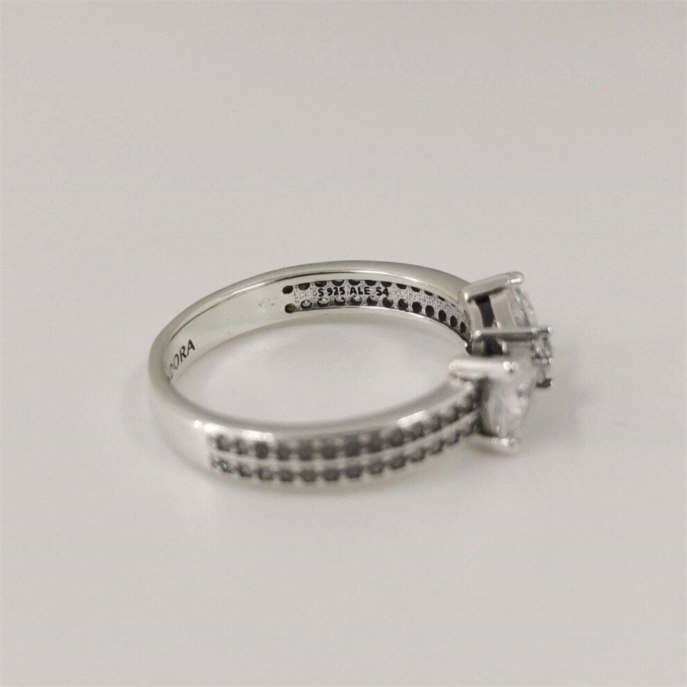 (56) pandora sparkling bow double-row ring - Image 3