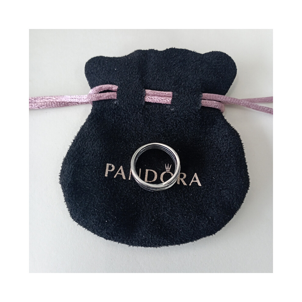 (58) New Pandora Entwining Silver Ring - Image 5