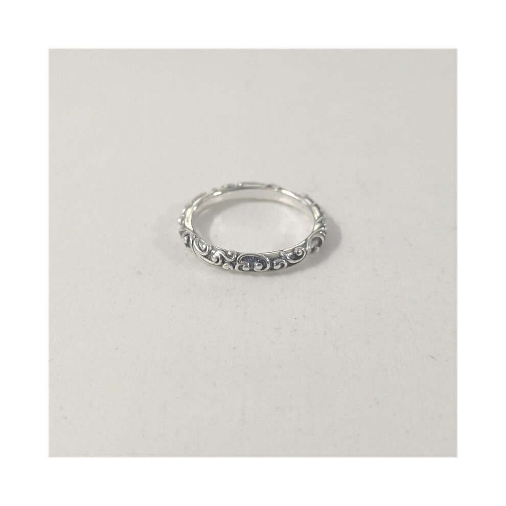(58) Pandora Ornate Regal Band Ring ALE 925 Size - Image 3