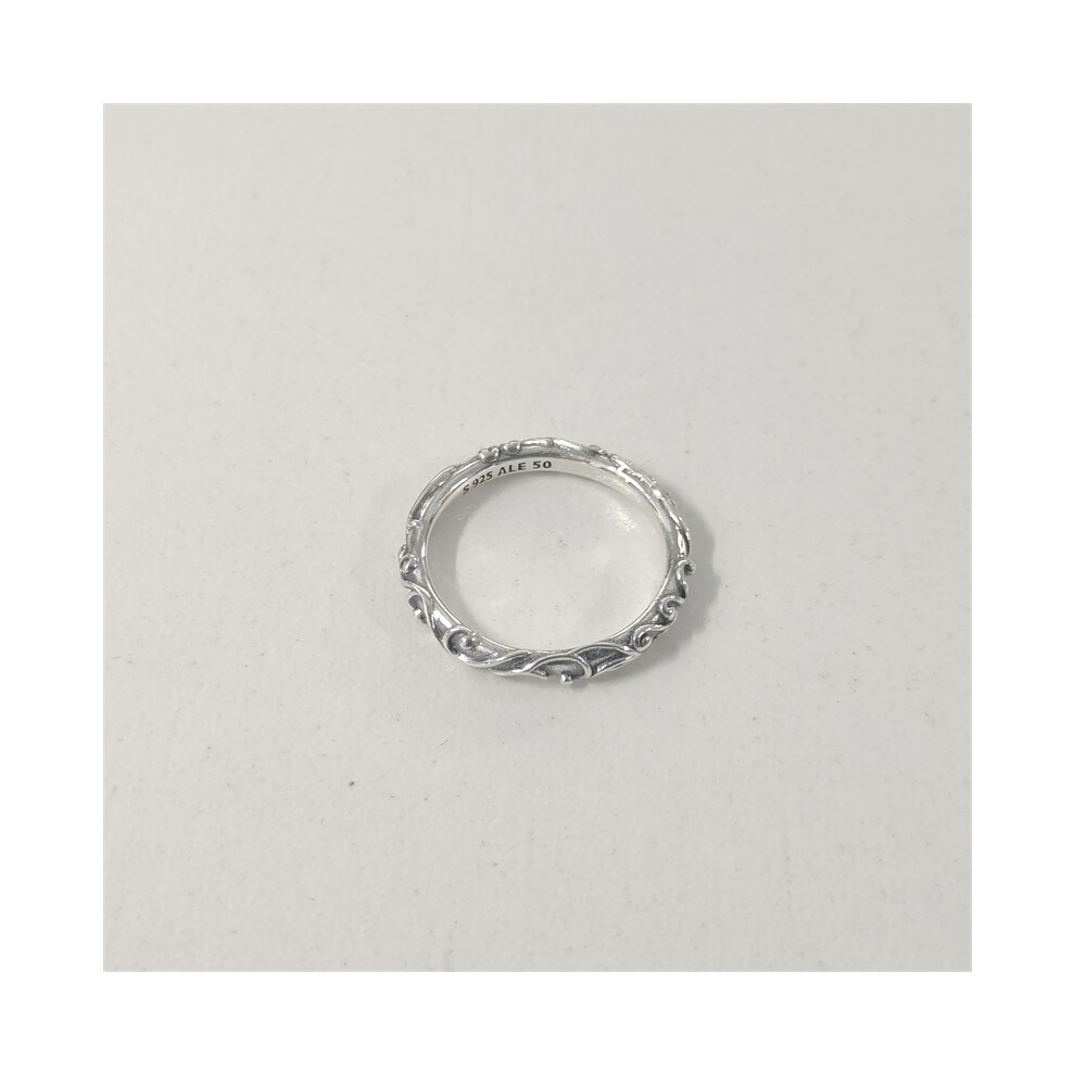 (58) Pandora Ornate Regal Band Ring ALE 925 Size - Image 4