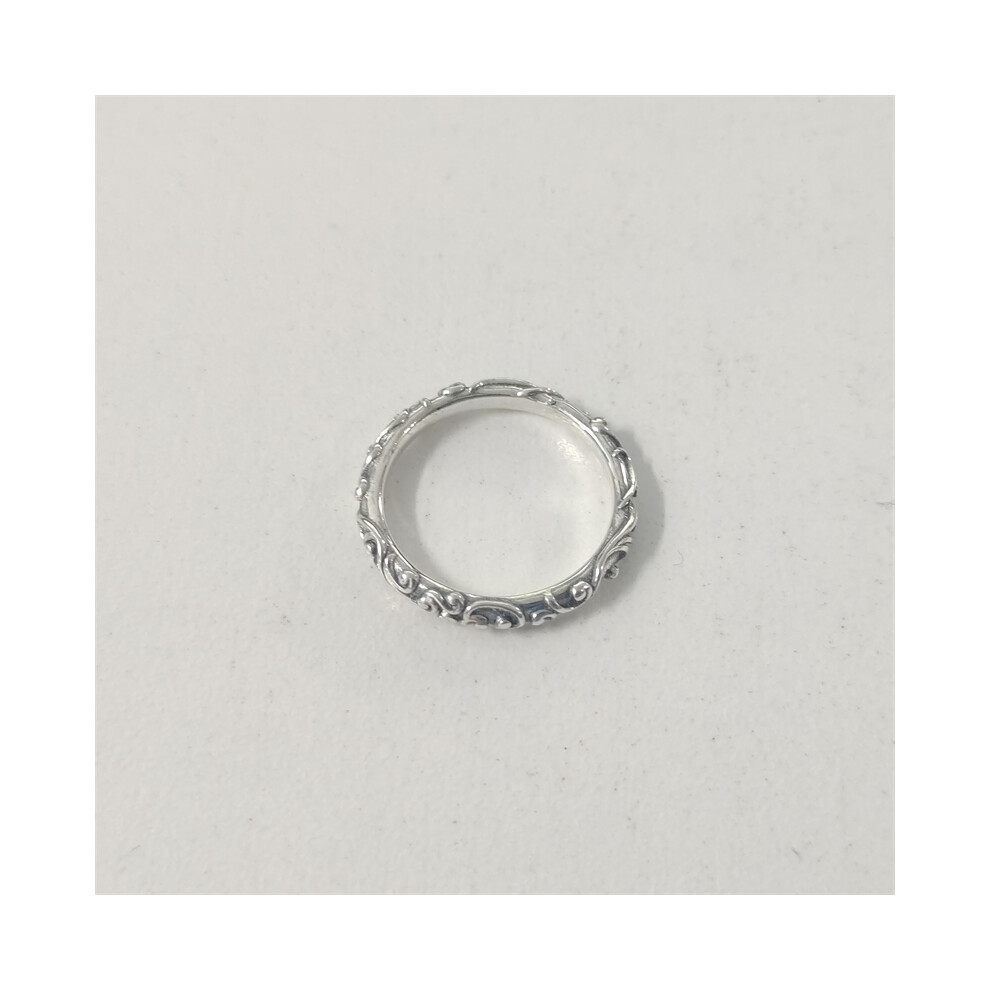 (58) Pandora Ornate Regal Band Ring ALE 925 Size