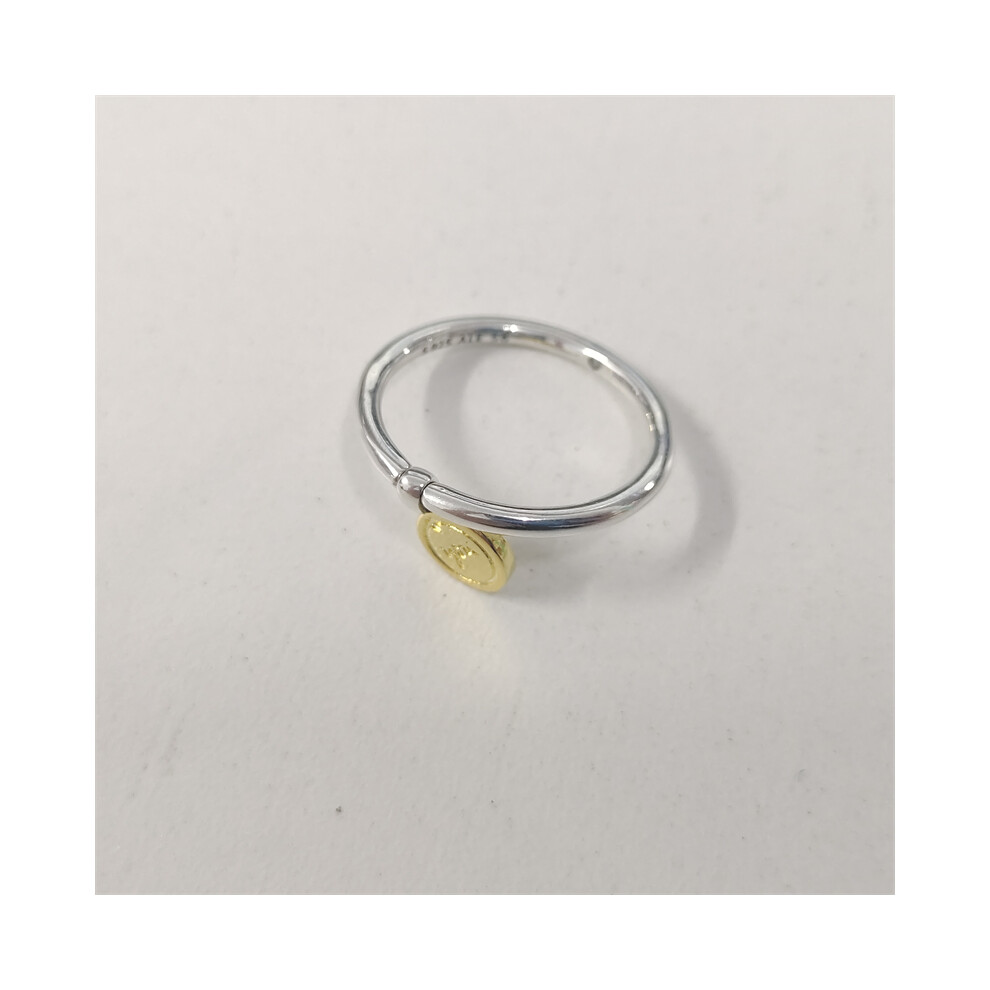 (58) Pandora ring Loved Script Madallion Ring - Image 4