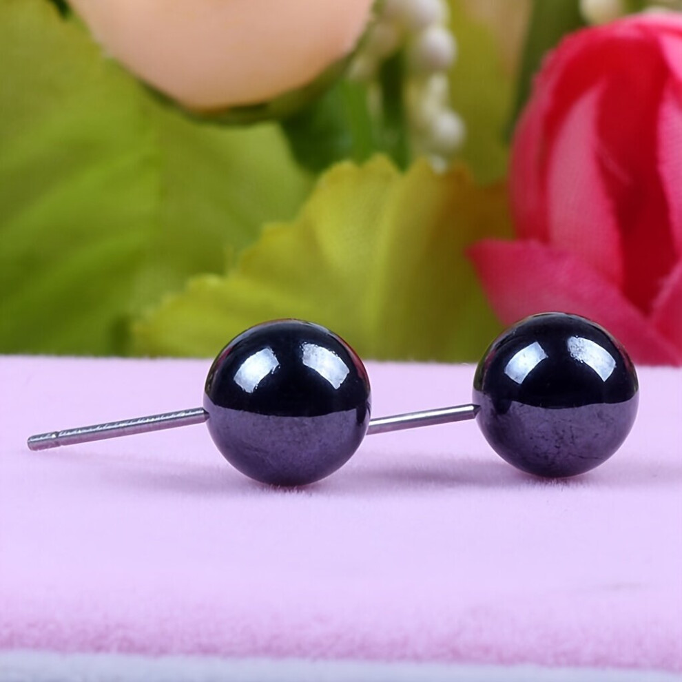 6 Pairs Of Pearl Earrings Unisex Earrings Earrings Diameter 8mm - Image 5