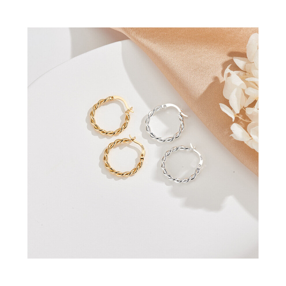 925 Sterling Silver Earrings Circle hoop Earrings For Women Gift Earings jewelry - Image 4