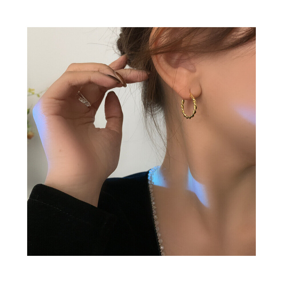 925 Sterling Silver Earrings Circle hoop Earrings For Women Gift Earings jewelry - Image 5