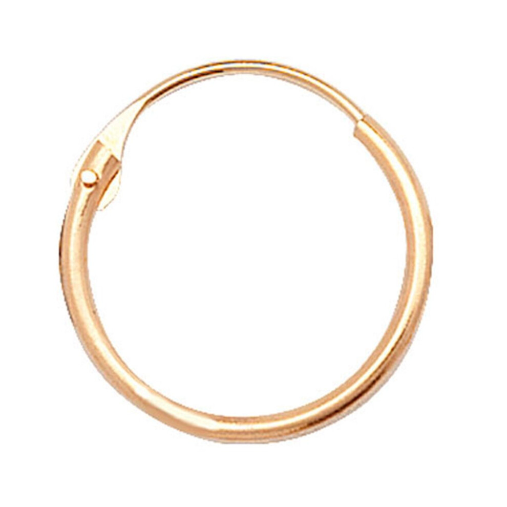 9ct Yellow Gold Plain Sleeper Earrings