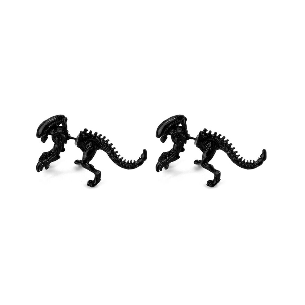 Alien Earrings Enamel Stud Earrings For Women Animal Piercing Ear 3D Scary Dinosaur Earrings Jewelry