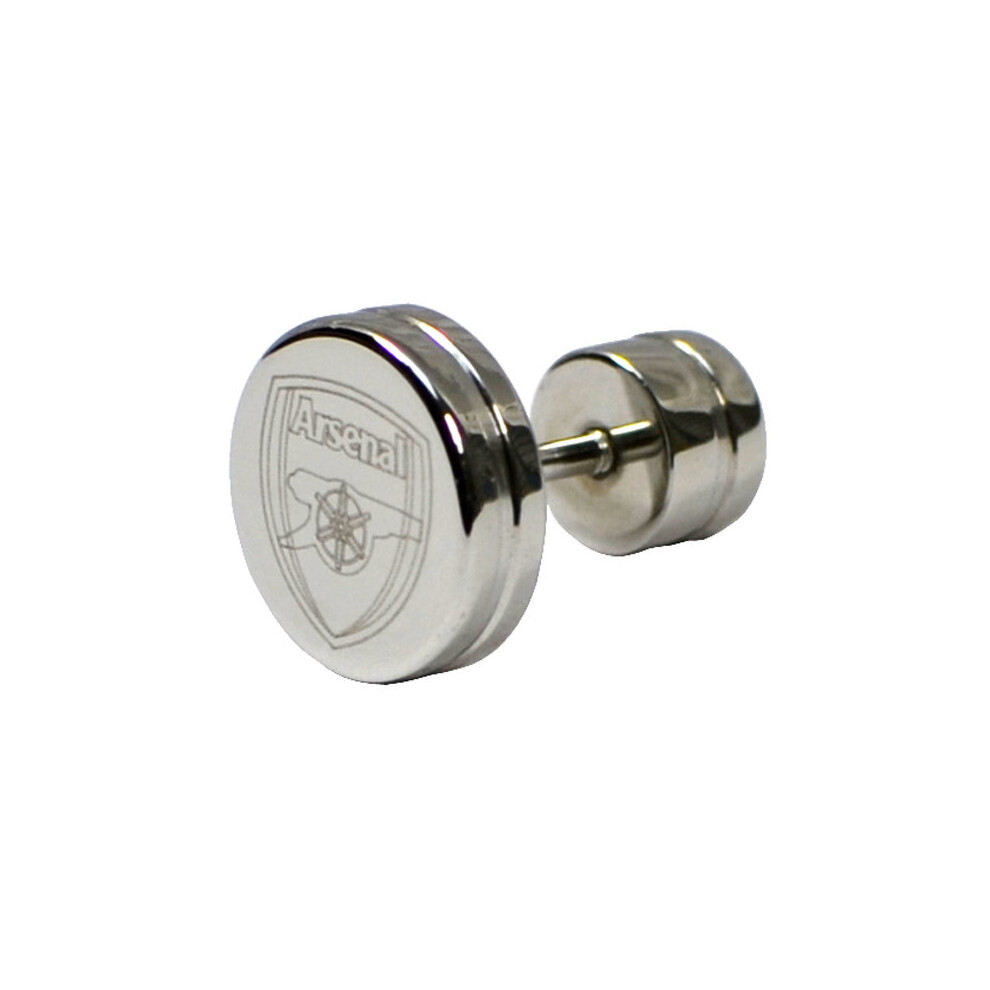 Arsenal F.c. Stainless Steel Stud Earring Official Merchandise - Fc Crest - arsenal stainless steel stud earring fc crest football new official club - Image 2