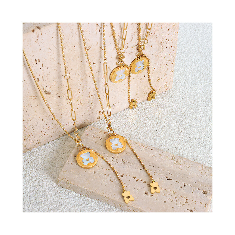 Beautiful Unique And Pearl Shell Pendant Necklace Women For Perfect - Image 4