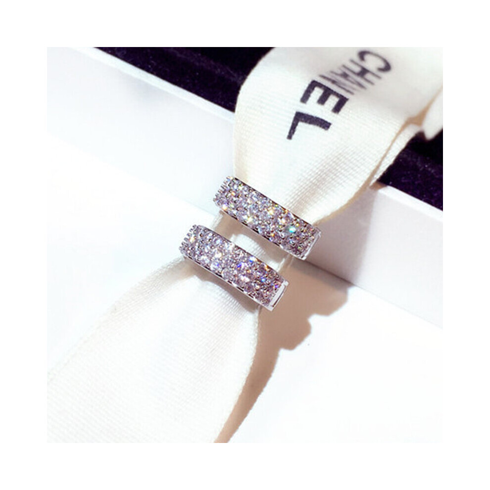 Bling Pave Zircon Earring for Women Charm High CZ Circle Earring Brincos Wedding Daily Jewelry Pendant - Image 2