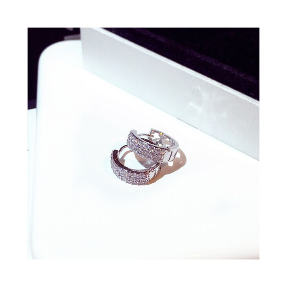 Bling Pave Zircon Earring for Women Charm High CZ Circle Earring Brincos Wedding Daily Jewelry Pendant - Image 5