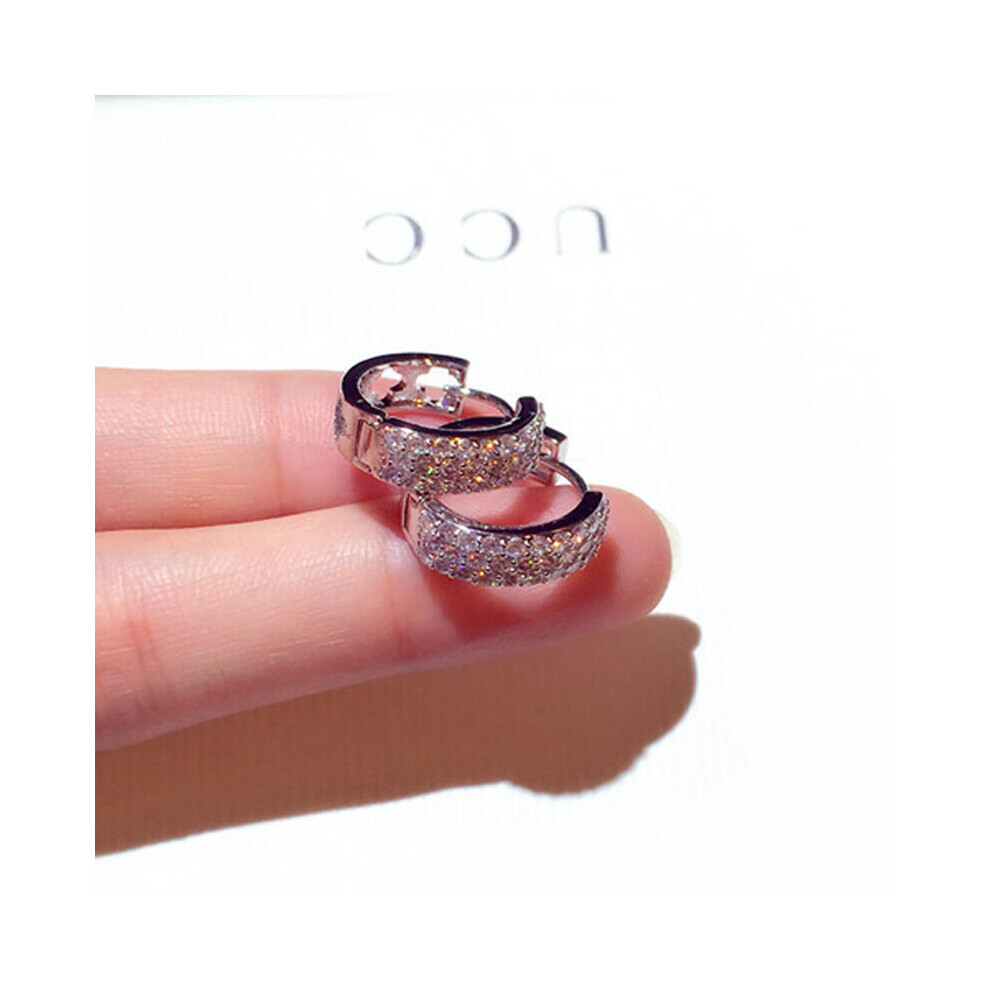 Bling Pave Zircon Earring for Women Charm High CZ Circle Earring Brincos Wedding Daily Jewelry Pendant - Image 6