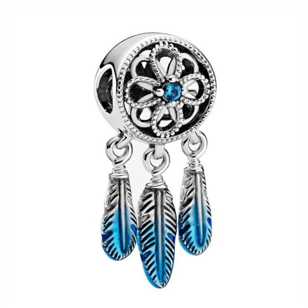 Blue Spiritual Dreamcatcher Dangle Charm for women bracelet