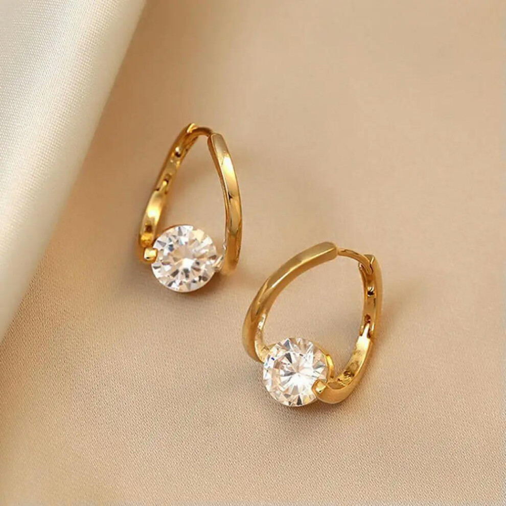 (C2742-1) Lymphvity MagneTherapy Germanium Earrings Lymphatic Drainage Earrings Magnetology Lymphactive Mag Studs Zircon Stud Earrings - Image 4