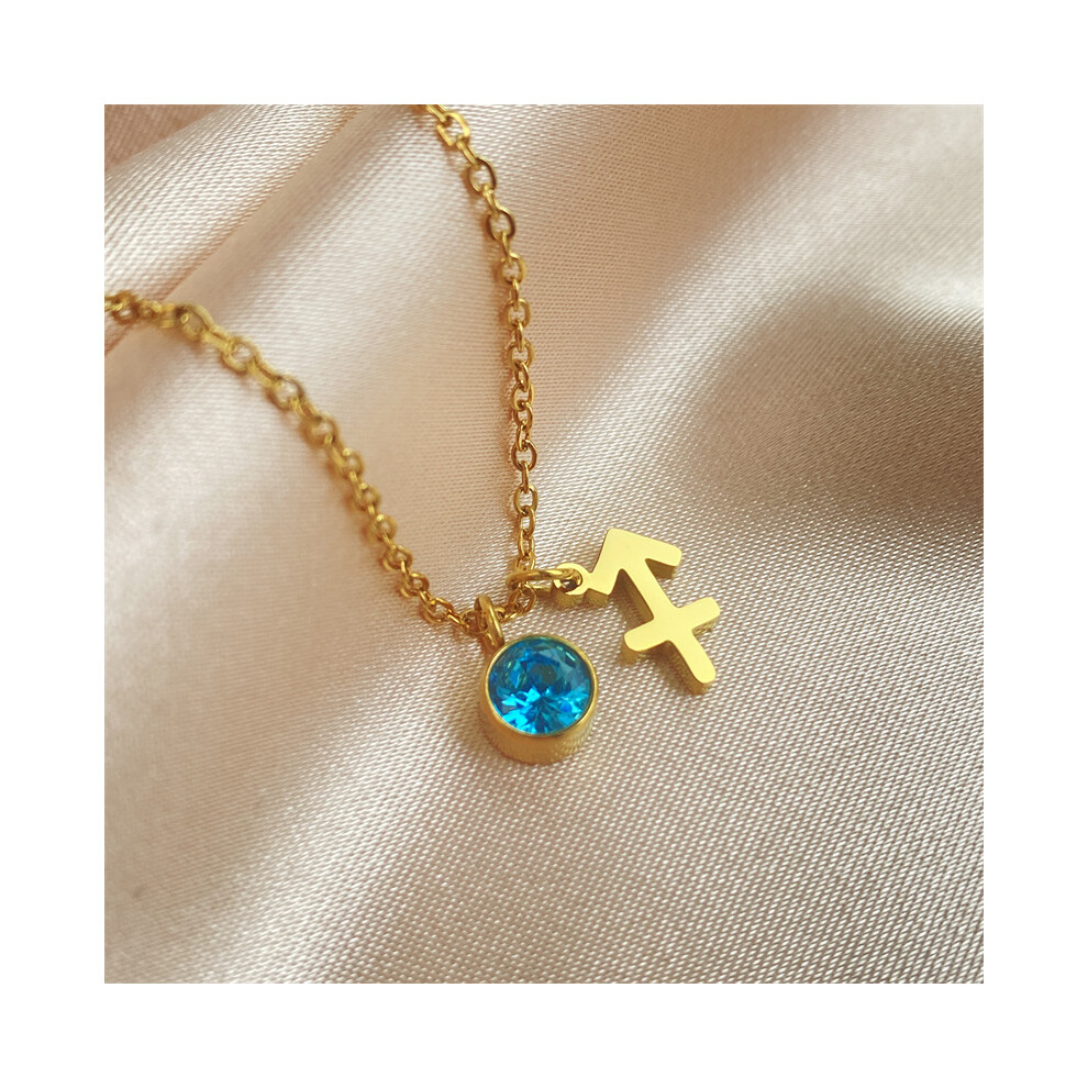 (CAPRICORN) Horoscope & Birthstone Necklace Chain 45cm Long - Image 6