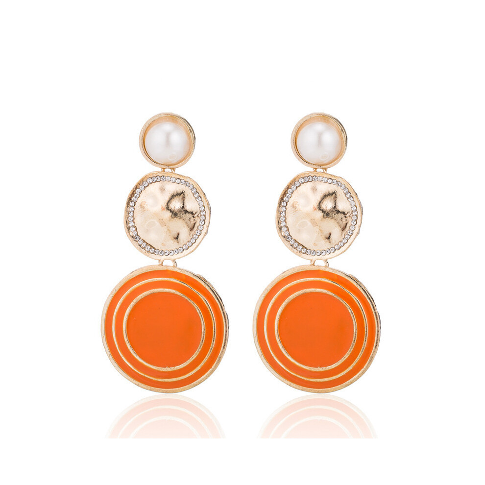 Chic 2021 Fall Pearl Earrings For Women Simple And Stylish Alloy Geometric Design - Image 5