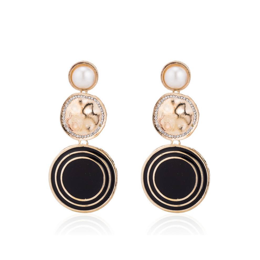 Chic 2021 Fall Pearl Earrings For Women Simple And Stylish Alloy Geometric Design - Image 7