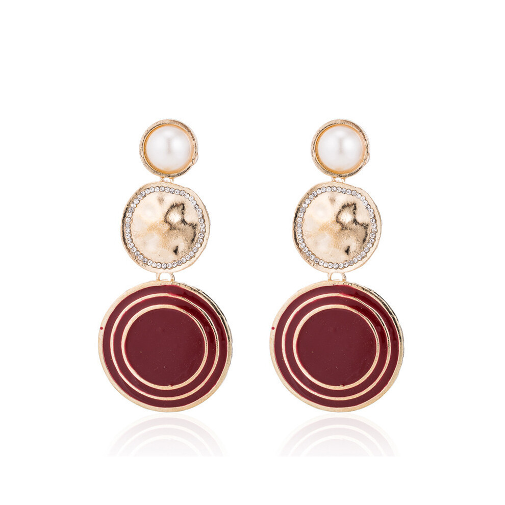 Chic 2021 Fall Pearl Earrings For Women Simple And Stylish Alloy Geometric Design