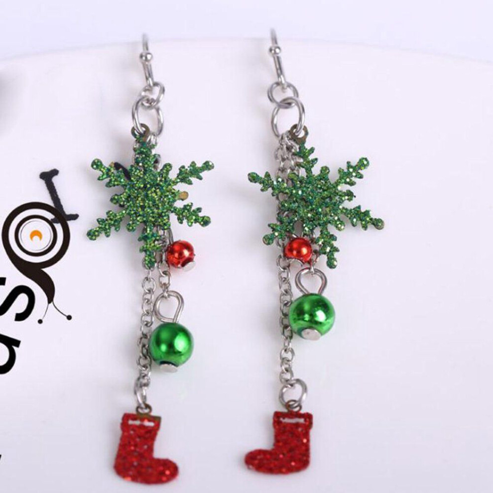 Christmas pearl earrings Women's christmas fashion shiny jewelry - Image 5