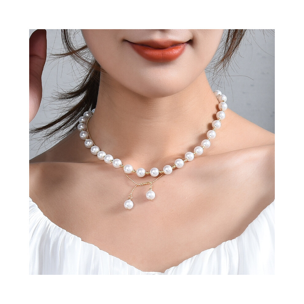Classic Baroque Pearl Necklace For Women Vintage Style With Geometric Elements Perfect For Any Occasion - Image 3