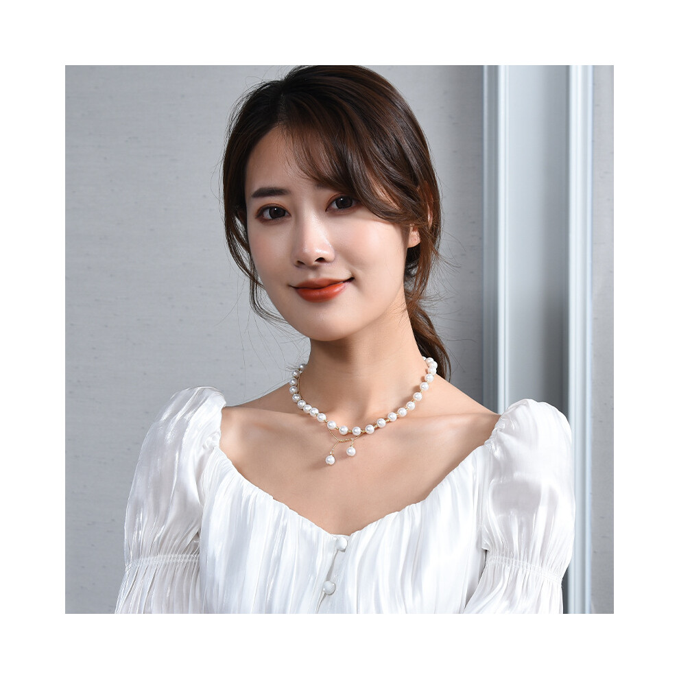 Classic Baroque Pearl Necklace For Women Vintage Style With Geometric Elements Perfect For Any Occasion - Image 5
