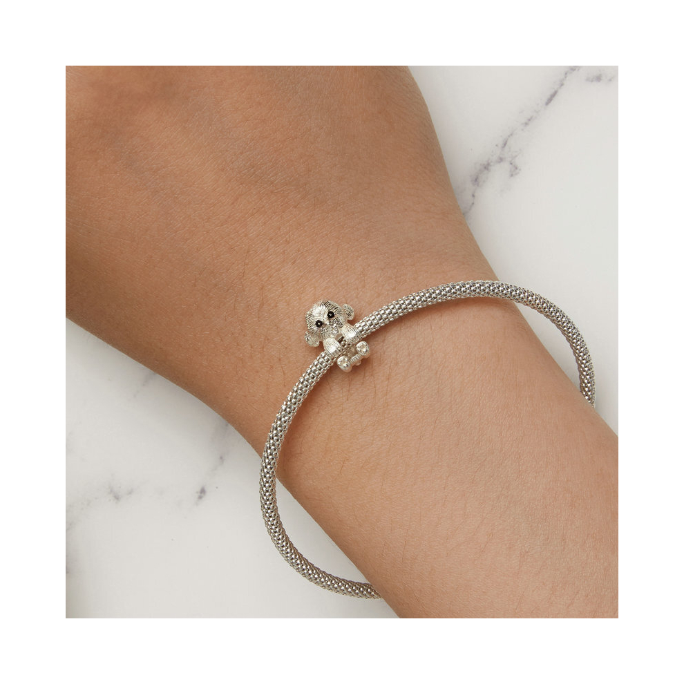 Cute Puppy Dog Wrap Charm Bead Genuine 925 Sterling Silver Compatible With Pandora Bracelets - Image 2