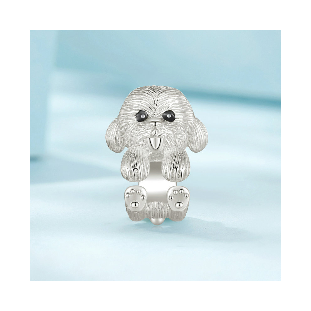 Cute Puppy Dog Wrap Charm Bead Genuine 925 Sterling Silver Compatible With Pandora Bracelets - Image 5