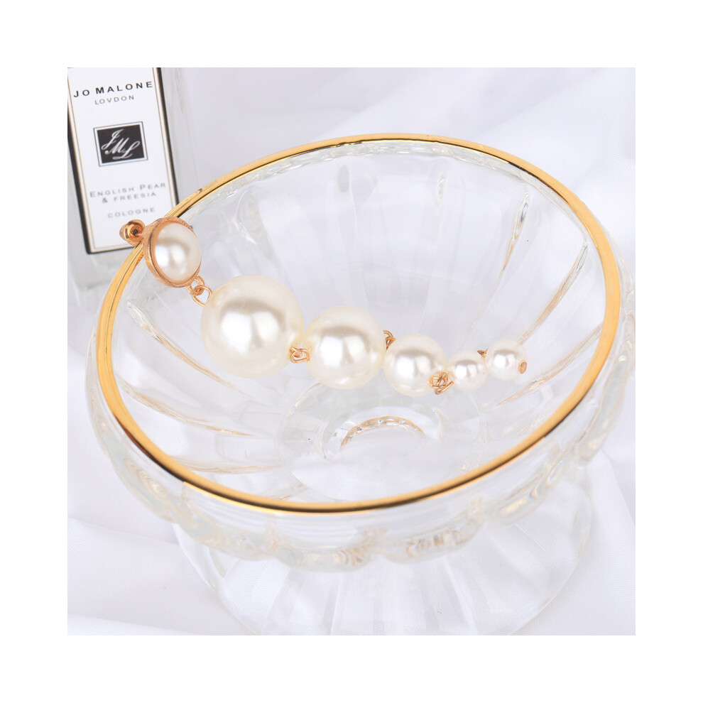 Elegant Long Pearl Earrings With Gradient Design Chic And Stylish Accessories - Image 6