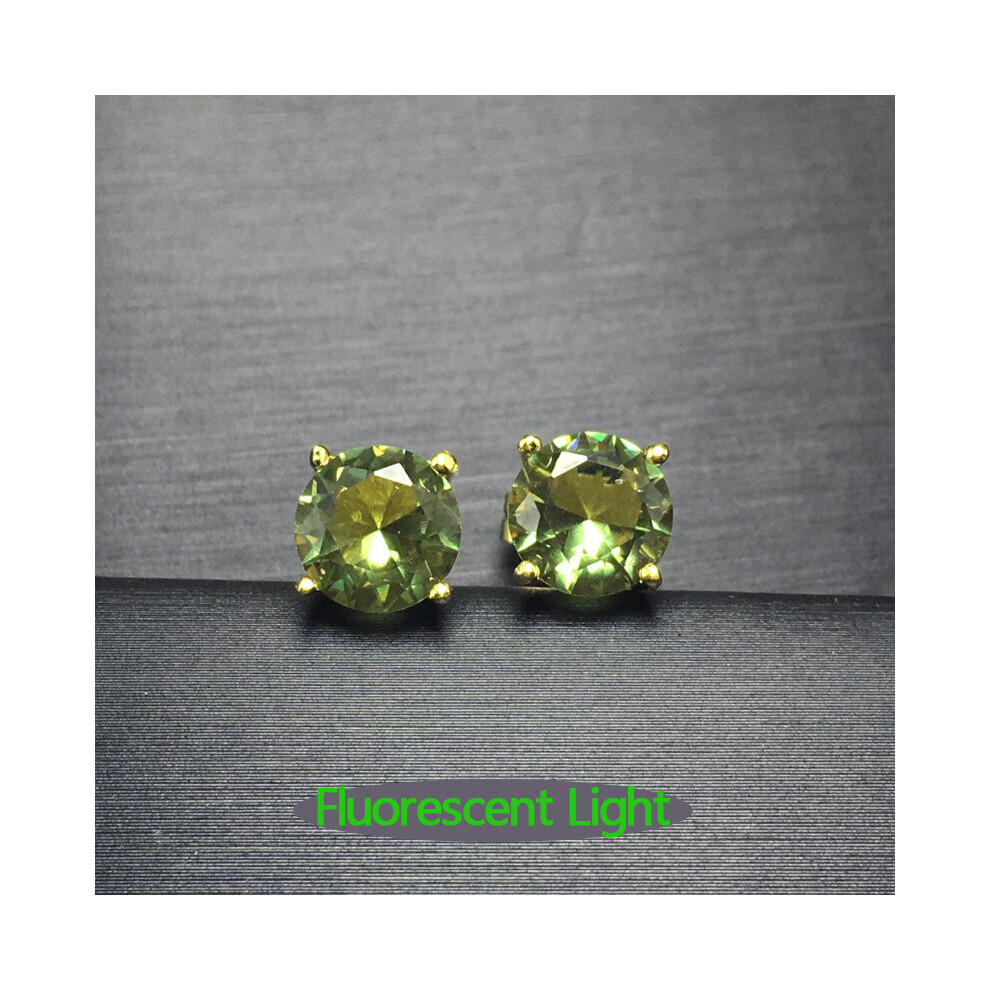 FFGems 925 Silver Sterling Zultanite Stud Earrings Stone Change Fine Jewelry For Women Wedding Party Gift - Image 6