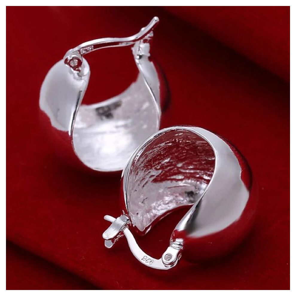 Fine 925 Sterling Silver Womens Earrings
