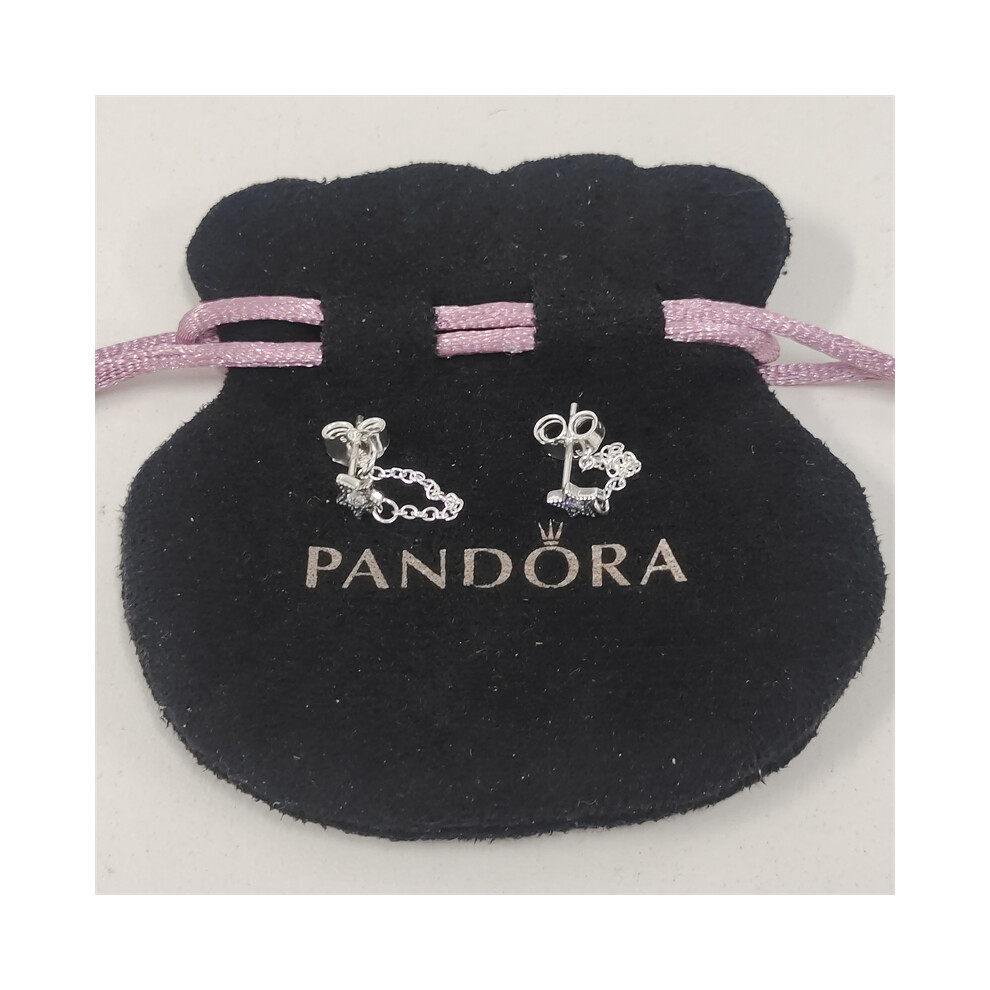 GENUINE PANDORA Celestial Star Stud Earrings - Image 3