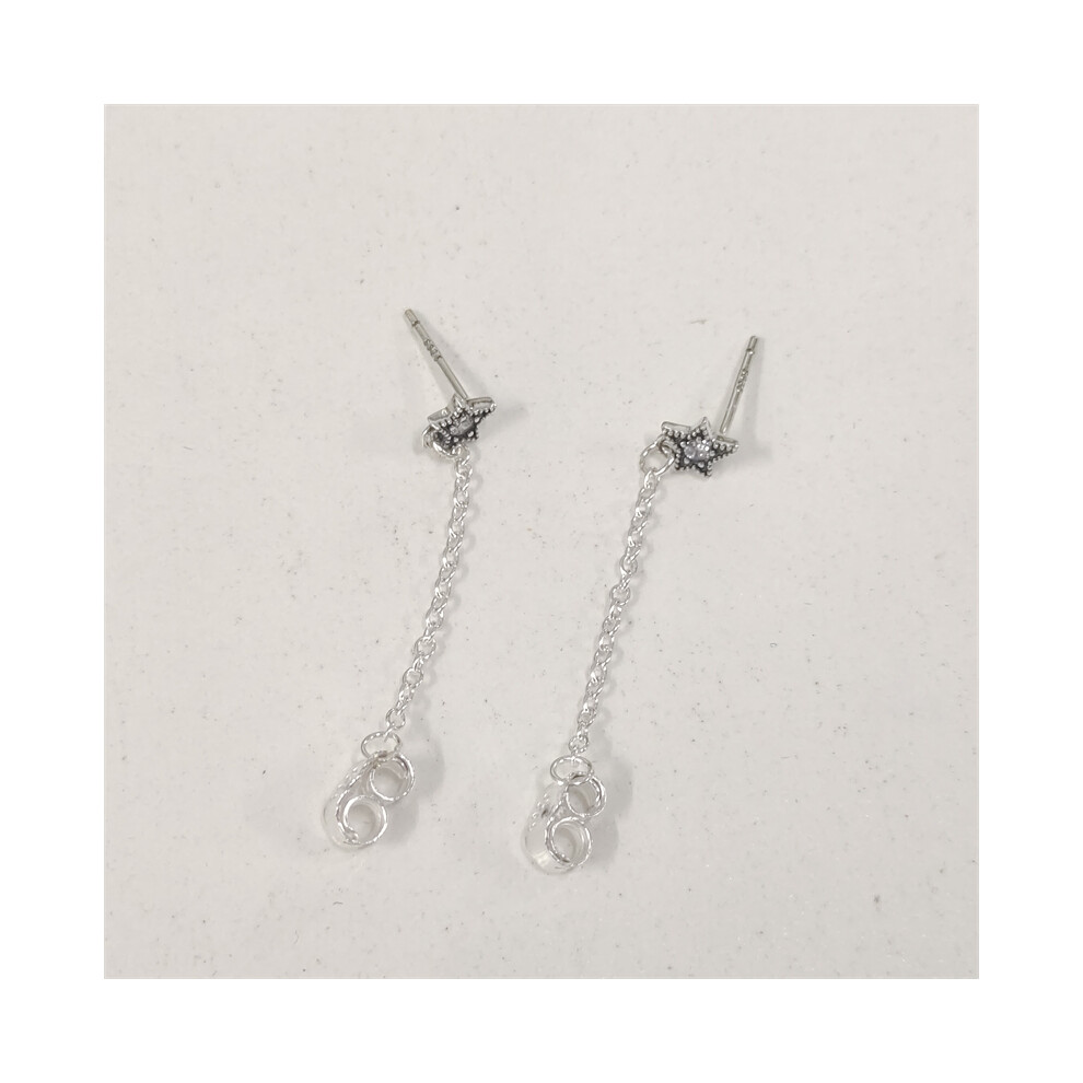 GENUINE PANDORA Celestial Star Stud Earrings - Image 4