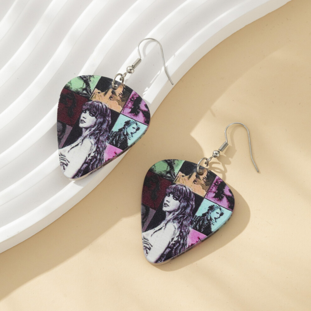 Geometric Fashionable Acrylic Earrings For Women Heart Ts Valentines Day Jewelry - Image 7