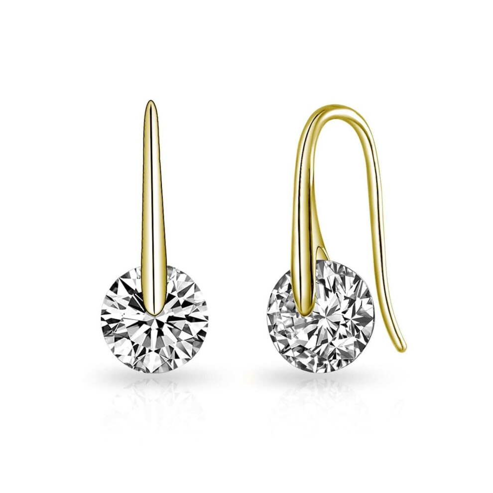 Gold Plated Atlas Earrings Created with Swarovski Crystals